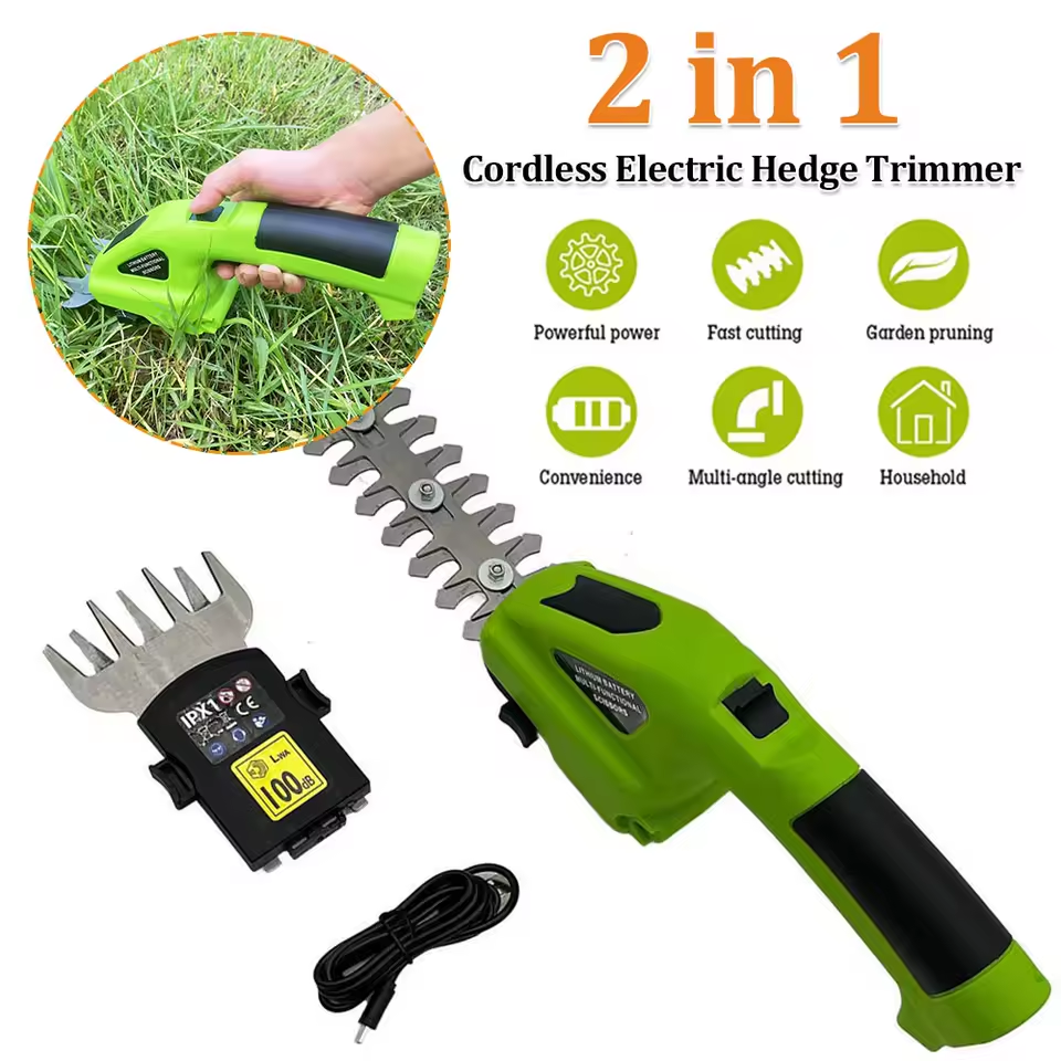 🔥2-in-1 cordless shears and hedge trimmer