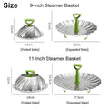 🥟🥟Expandable Stainless Steel Steamer Basket | Foldable Pot Insert