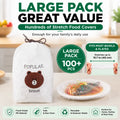 🔥LAST DAY 49% OFF🔥🍽️ Elastic Stretch Bowl Covers 🔁Disposable Microwave Safe Food Storage Covers