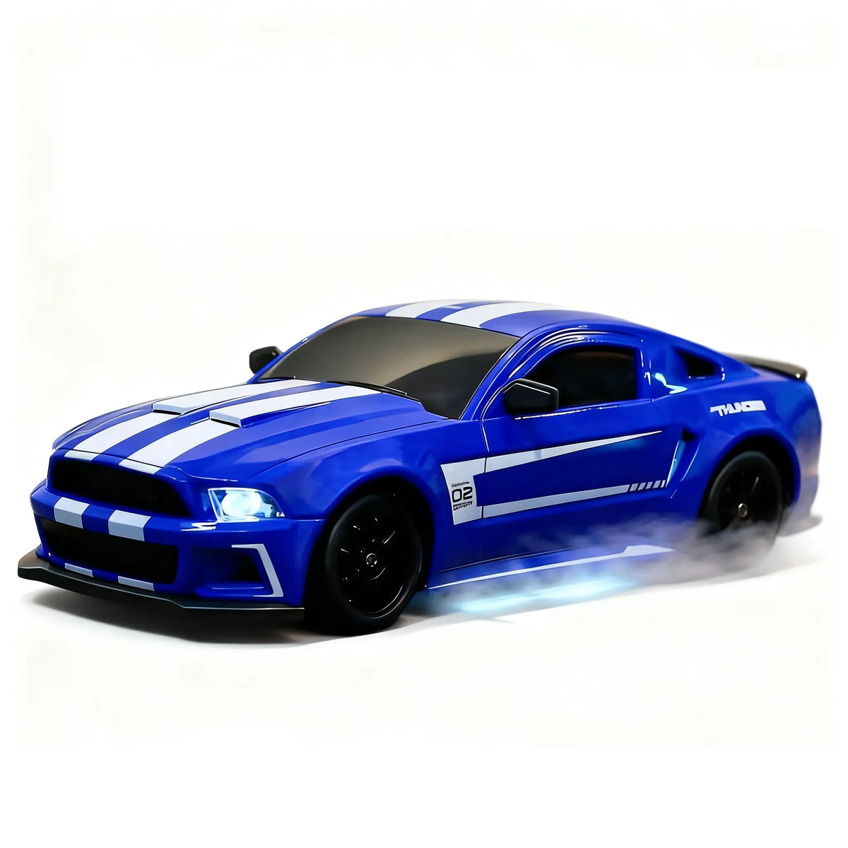 1:24 Scale Remote Control Drift Car - 2.4GHz 4WD RC Drift Car with LED Lights & Tires - Remote Control Racing Car, Perfect Birthday Gift for Kids