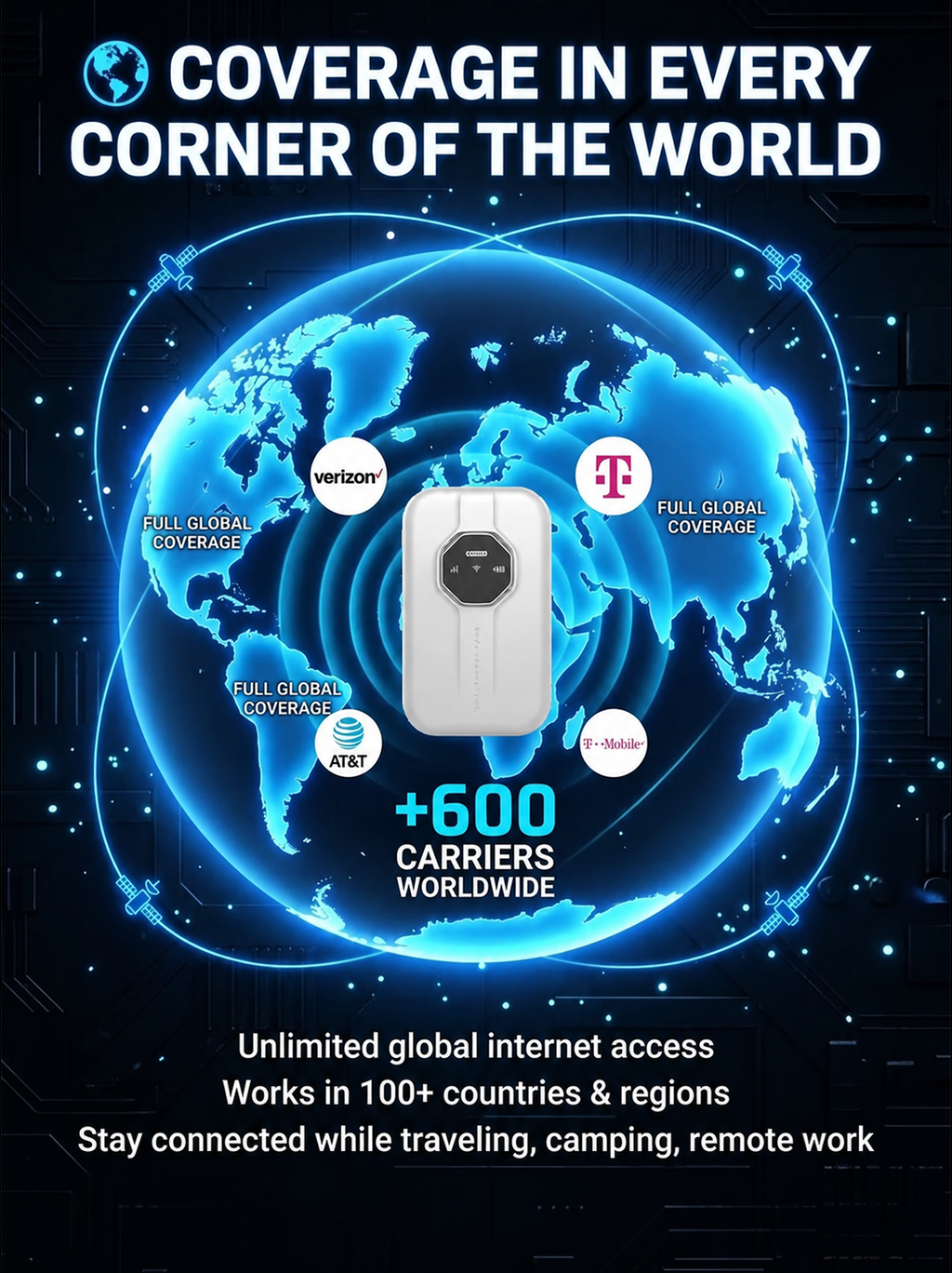 [Global Coverage] Boundless Portable Wi-Fi🛡️
