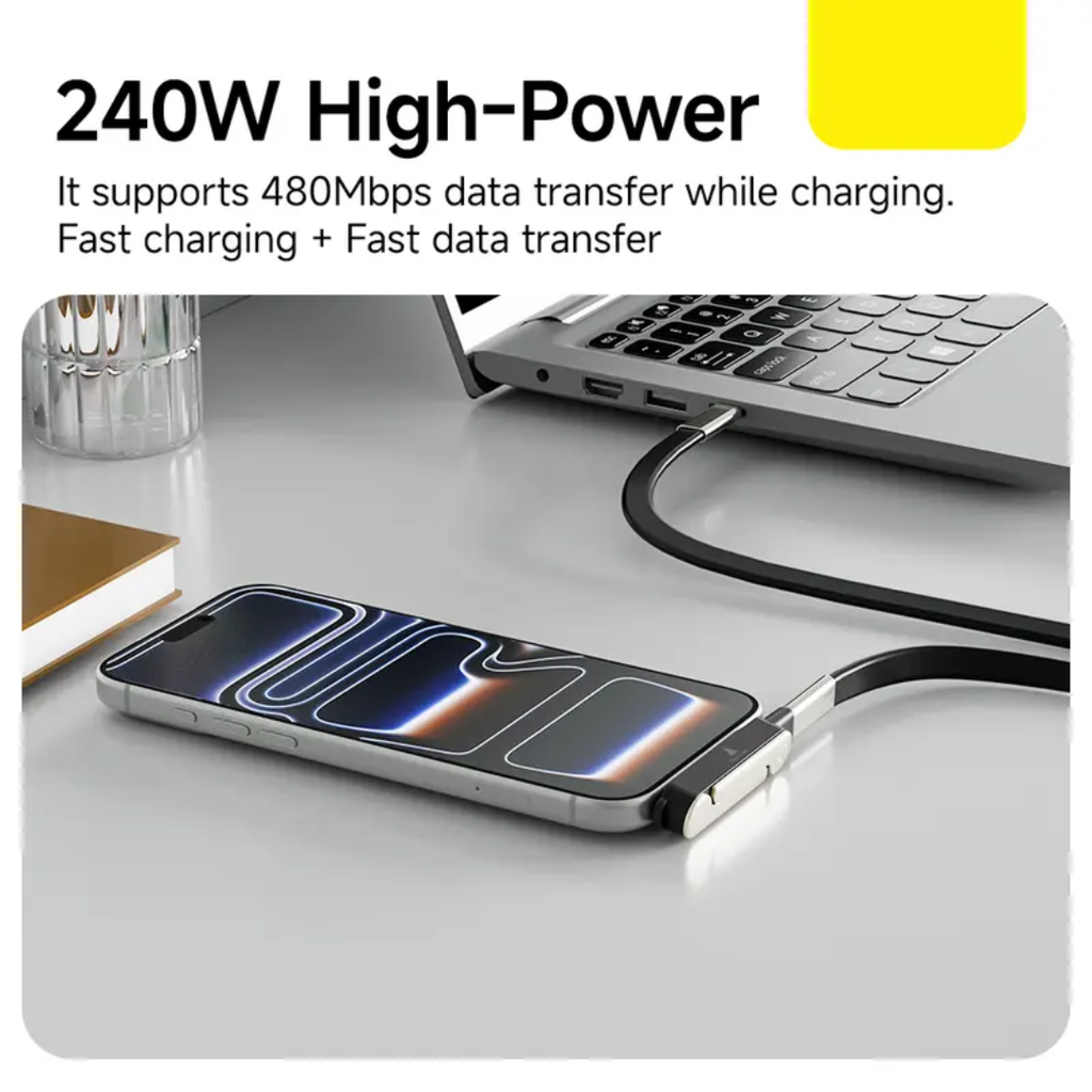 ⚡🔌 Type-C Fast Charging Cable with Detachable Stand 📱✨
