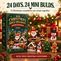 🎄🧱 24-Day Mini Christmas Brick Ornament Advent Calendar – Build, Hang & Keep 24 Holiday Ornaments 🎁✨
