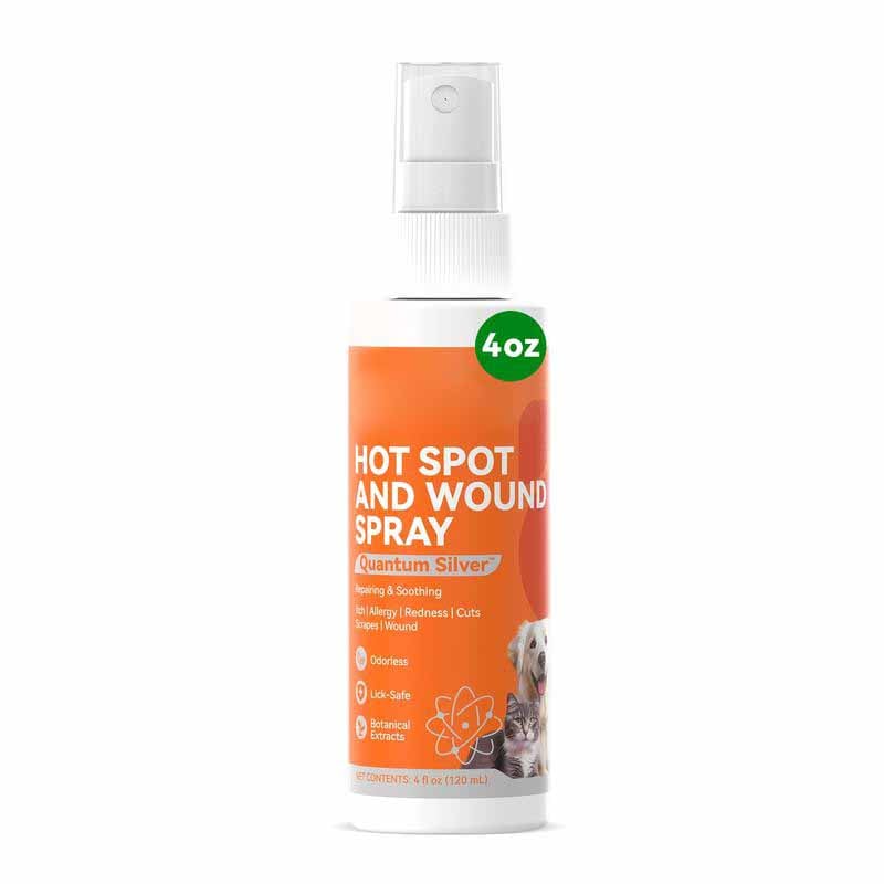 Itch Relief Spray –Vet Recommended Skin Soothing Quantum Silver Spray for Dogs & Cats