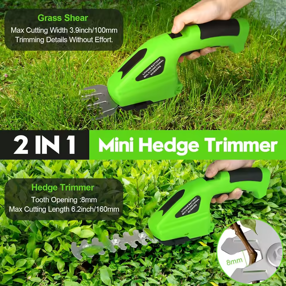 🔥2-in-1 cordless shears and hedge trimmer