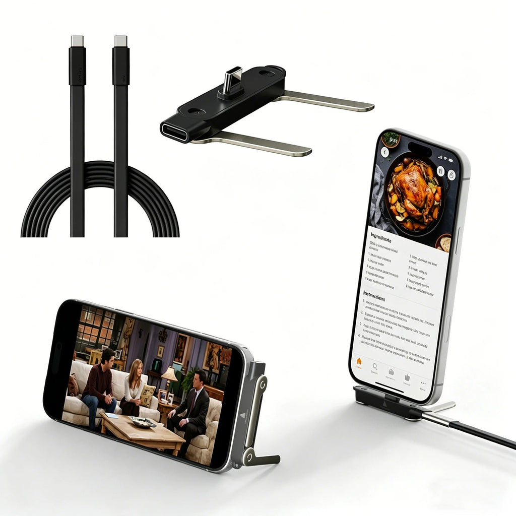 Type-C Fast Charging Cable With Detatchable Stand