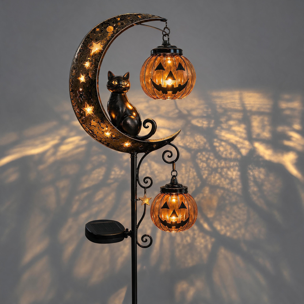 Halloween Early Bird Sale | 49% OFF Pumpkin Moon Garden Stake Light2